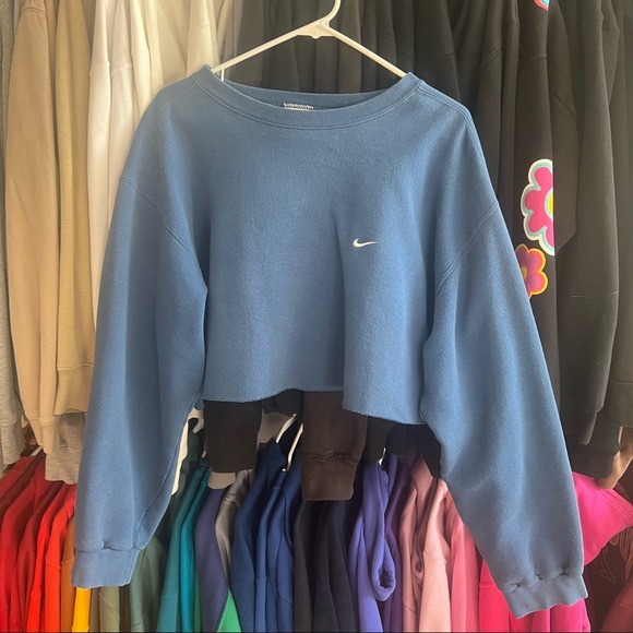 Nike Tops Vintage Nike Crop Crewneck Poshmark